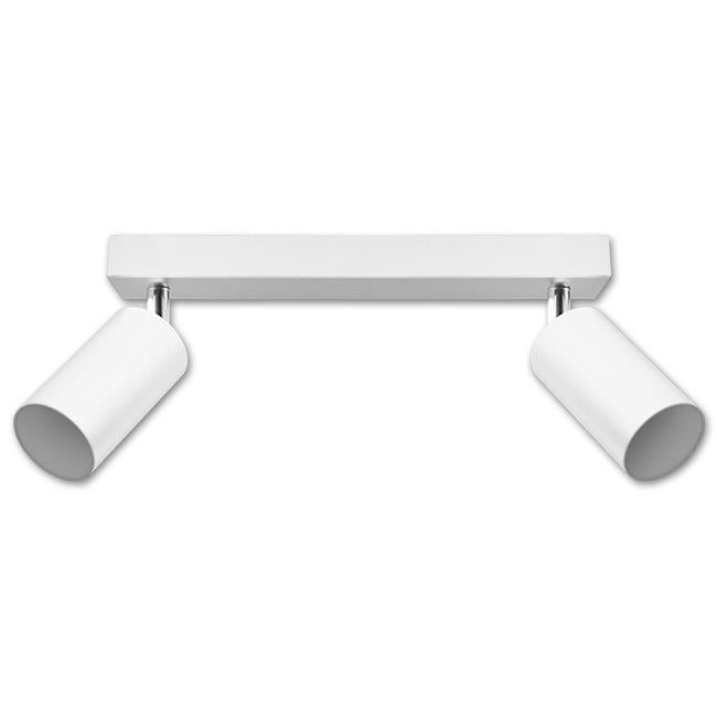 Spotskinne 2 Justerbar Hvid-LVT-OutletLamper.dk