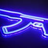 Lightish AK-47 Neon vägglampa