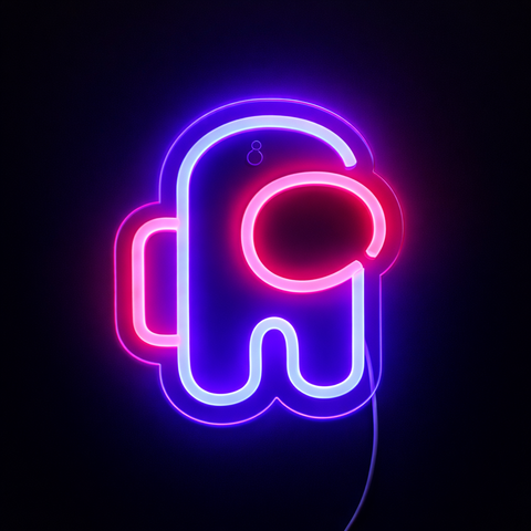 Lightish Among us Neon Vägglampa