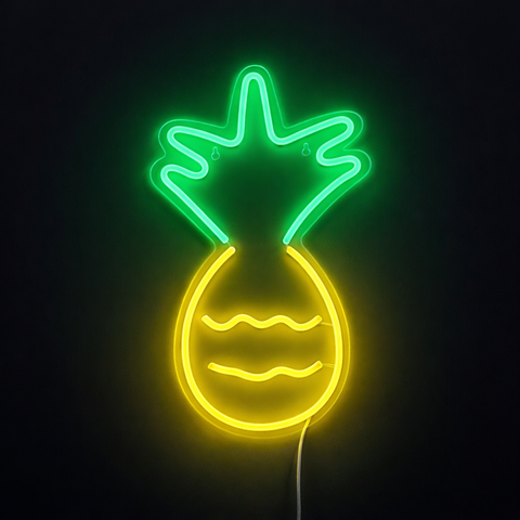 Lightish Pineapple neon vägglampa