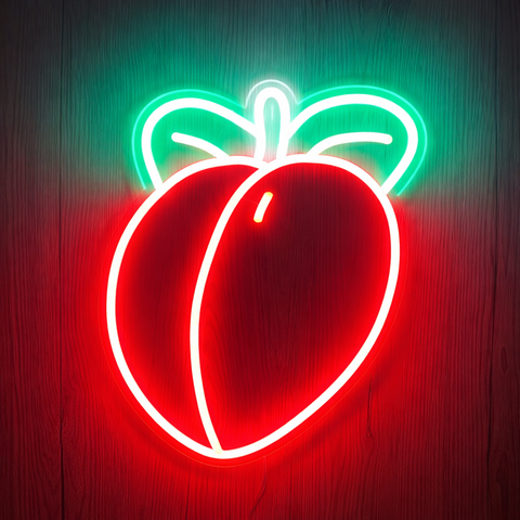 Lightish Apple Neon vägglampa
