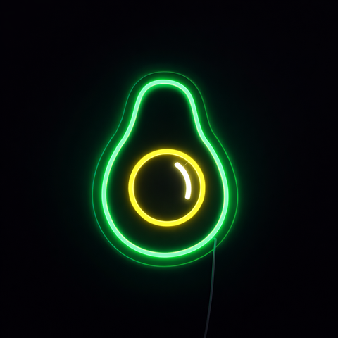 Avocado Neon Væglampe