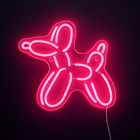 Lightish Balloon Animal neon vägglampa