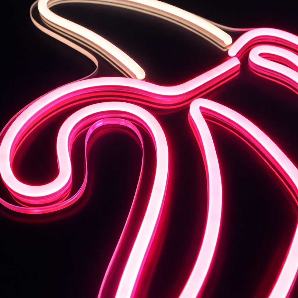 Banana Neon Væglampe Pink