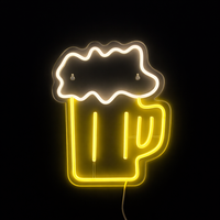 Lightish Beer Neon Vägglampa