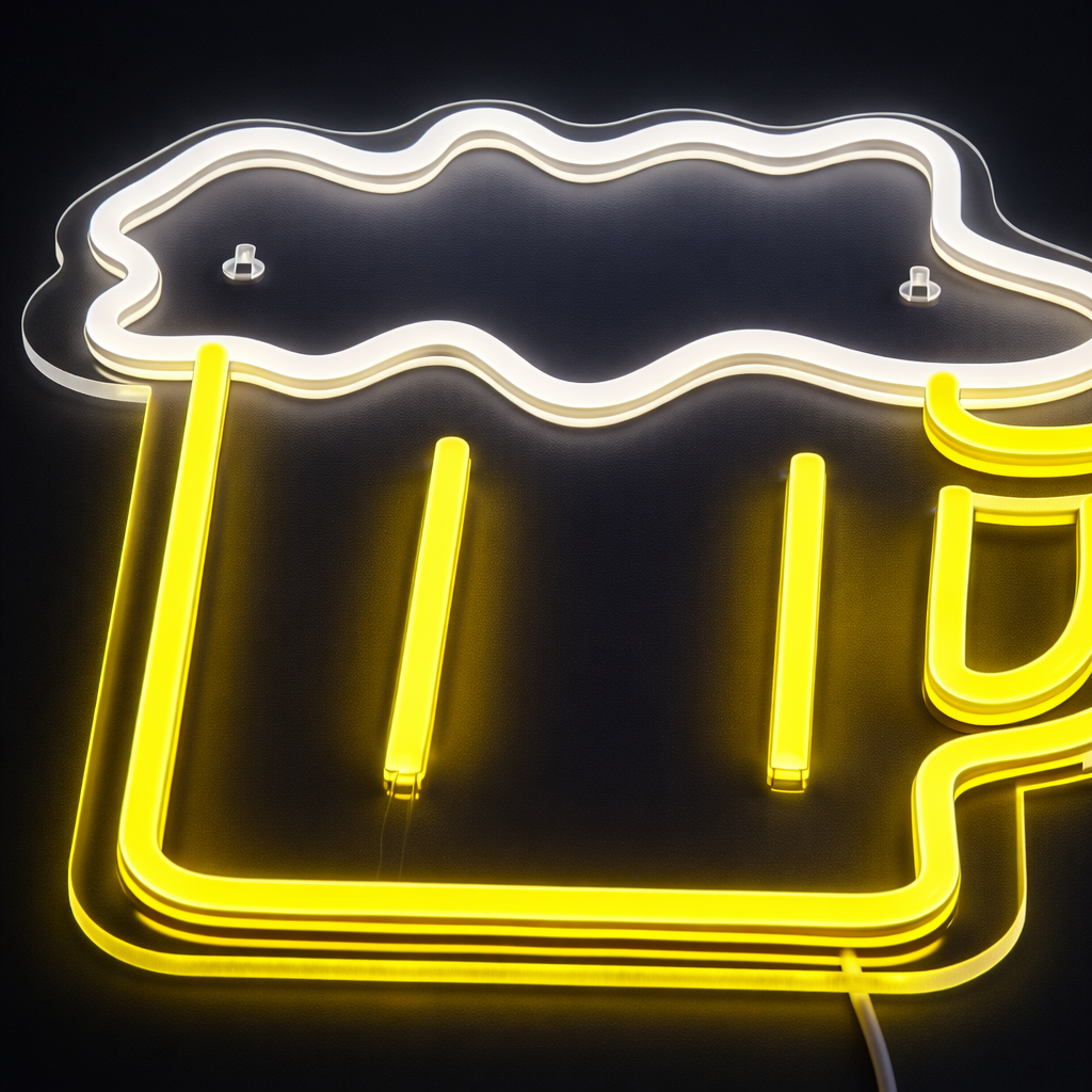 Lightish Beer Neon Vägglampa