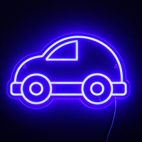 Bubble Car Neon Vägglampa Blå