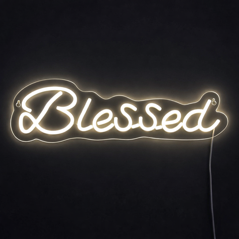 Lightish Blessed neon vägglampa
