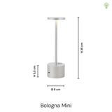 Bologna Mini LED Trådlös Bordslampa Svart