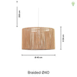 Braided Pendel Ø40