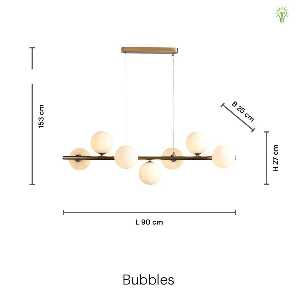 Bubbles Langbordspendel 90cm Smoke-Nordic Seasons-OutletLamper.dk