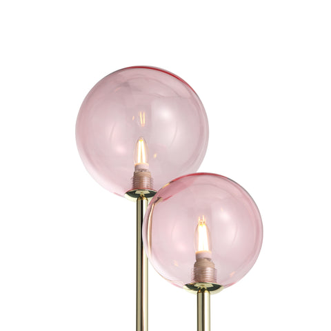 Bubbles Gulvlampe Rosa