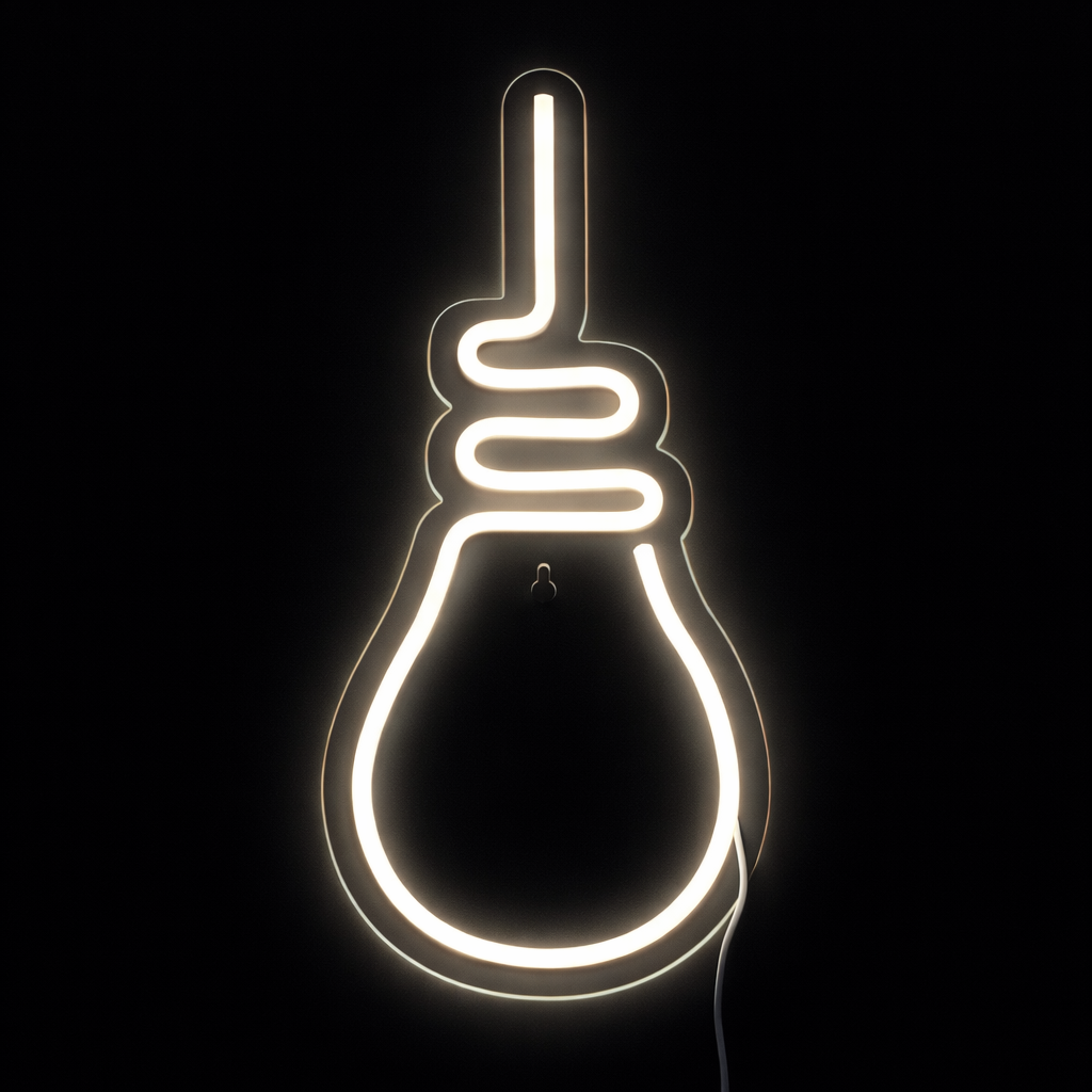 Lightish Bulb Neon Vägglampa Varm Vit