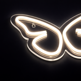 Butterfly Neon Vägglampa Varm Vit