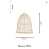 Celis Rattan Pendel Ø35