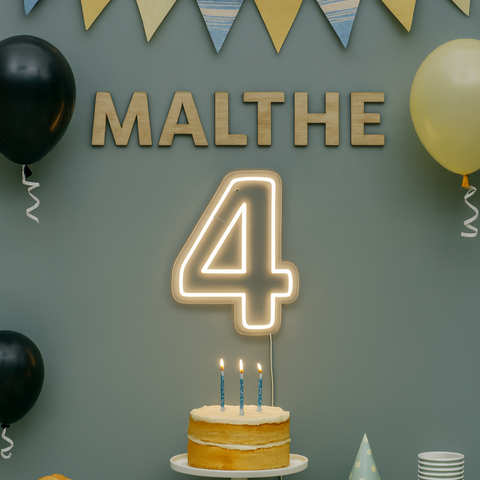 Tal 4 Neon Væglampe