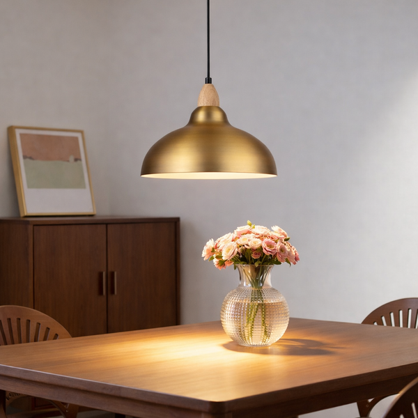 Oak Pendel Ø35 Børstet Messing