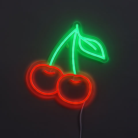 Lightish Cherry Neon Vägglampa