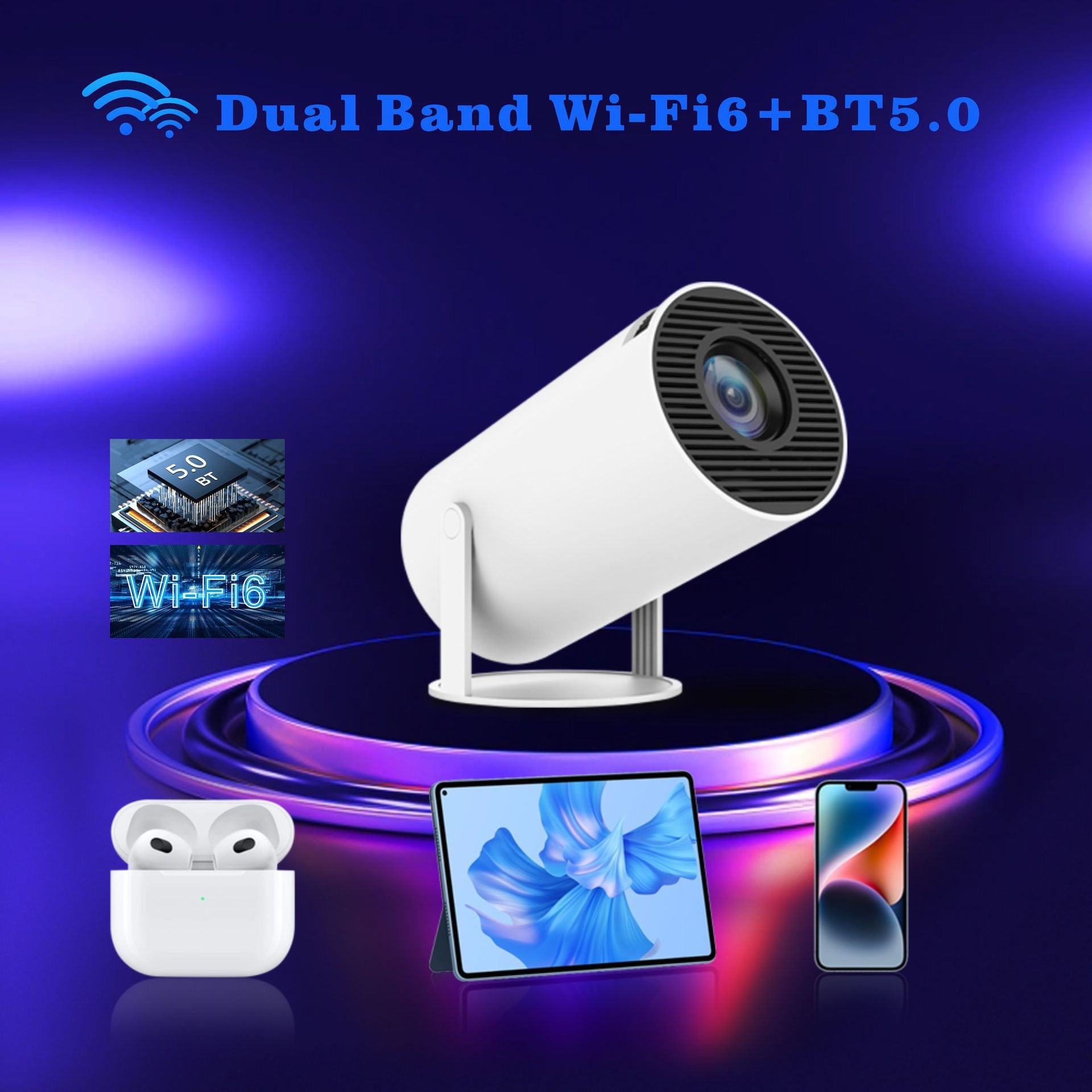 Cinema Android Smart Projector-Lightish-OutletLamper.dk