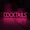 Cocktails LED Neon Box Bordlampe