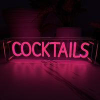 Cocktails LED Neon Box Bordlampe-Lightish-OutletLamper.dk