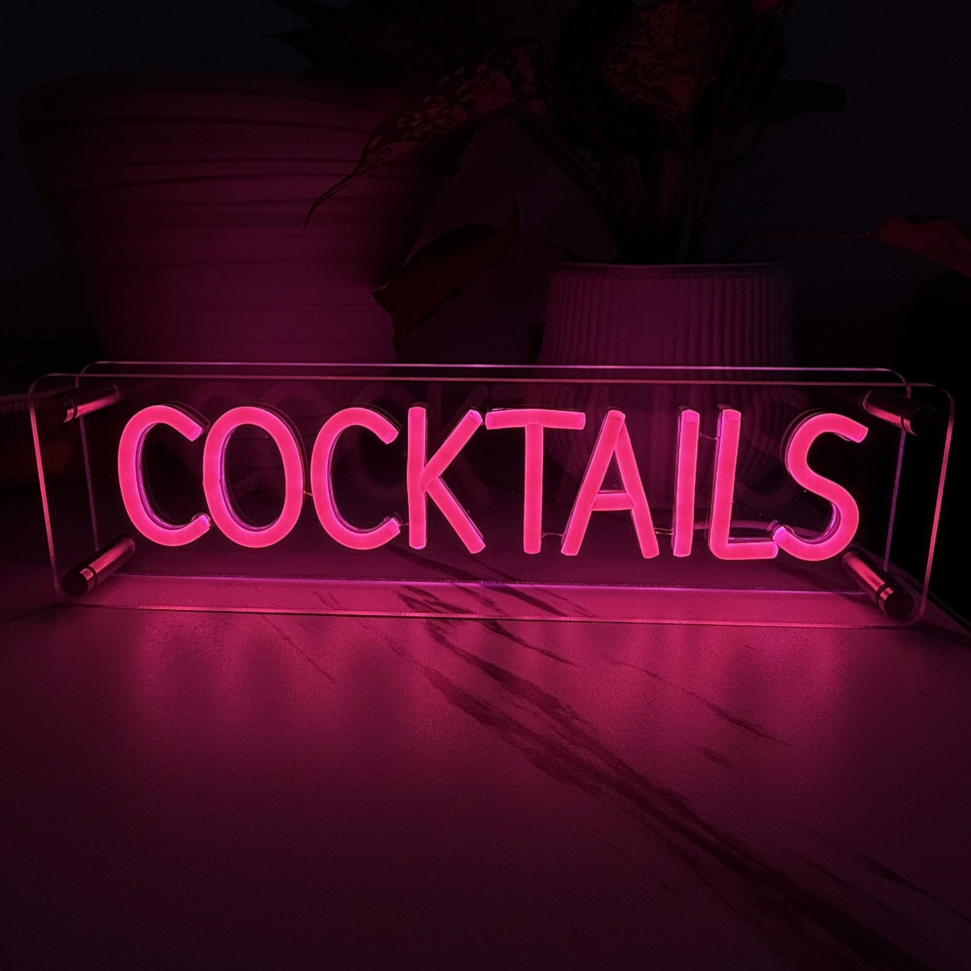 Cocktails LED Neon Box Bordlampe-Lightish-OutletLamper.dk