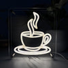 Coffee LED Neon Box Bordlampe