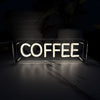 Coffee LED Neon Box Bordlampe