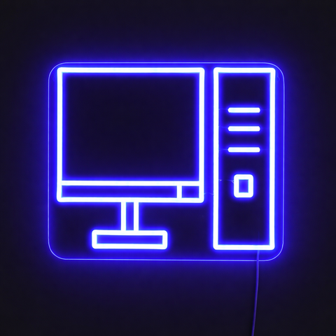 Computer Neon Væglampe