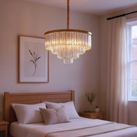 Santorini Lysekrone Ø40 Amber-Nordic Seasons-OutletLamper.dk