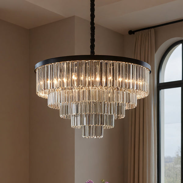 Santorini Lysekrone Ø80 Smoke