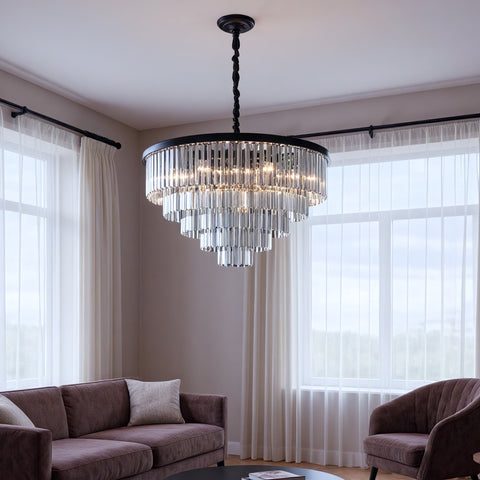 Santorini Lysekrone Ø80 Smoke