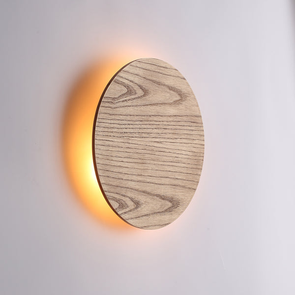 Luna Vägglampa Ø30 Trä 