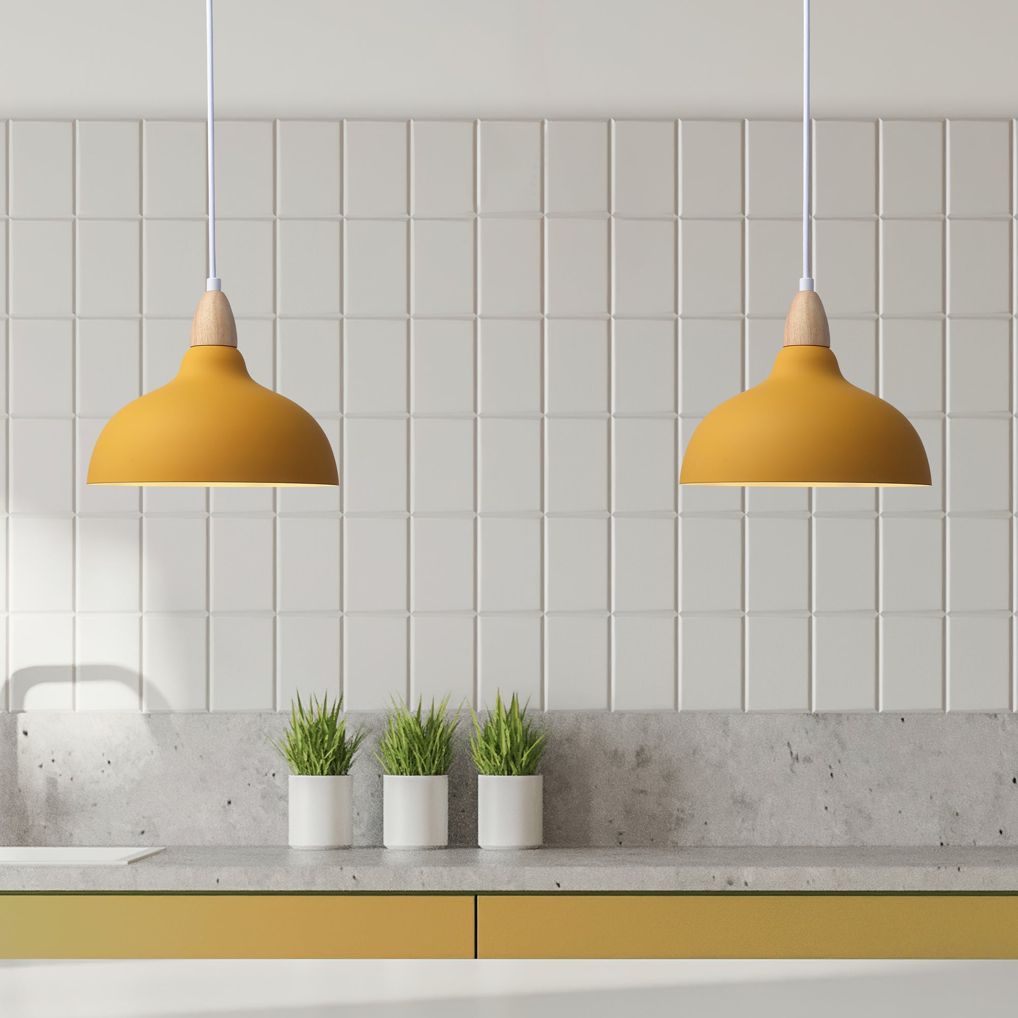 Oak Pendel Ø24 Mustard-Nordic Seasons-OutletLamper.dk
