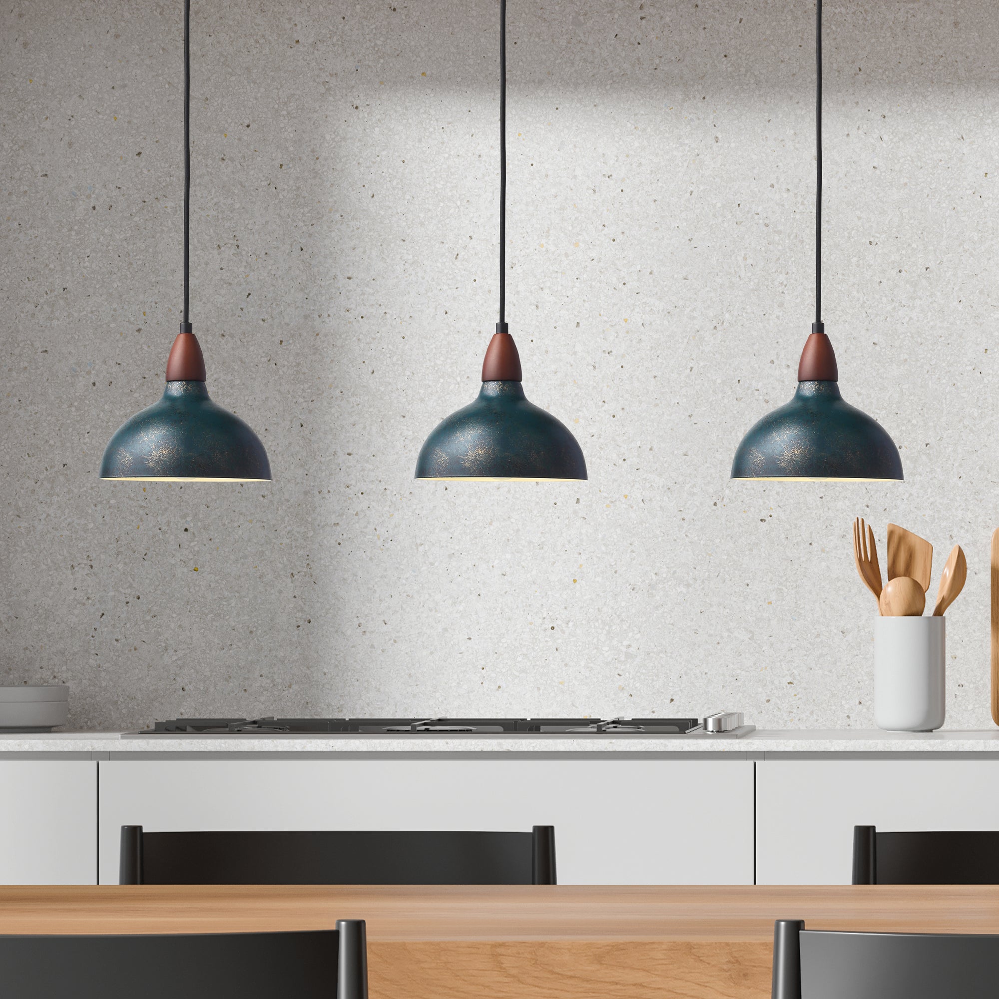 Oak Pendel Ø19 Galvaniseret Blå-Nordic Seasons-OutletLamper.dk