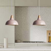 Oak Pendel Ø24 Glossy Beige Pink-Nordic Seasons-OutletLamper.dk