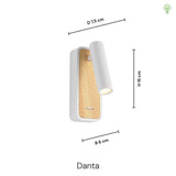 Danta Væglampe Hvid/Trælook-Nordic Seasons-OutletLamper.dk