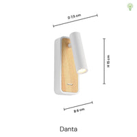 Danta Væglampe Hvid/Trælook-Nordic Seasons-OutletLamper.dk