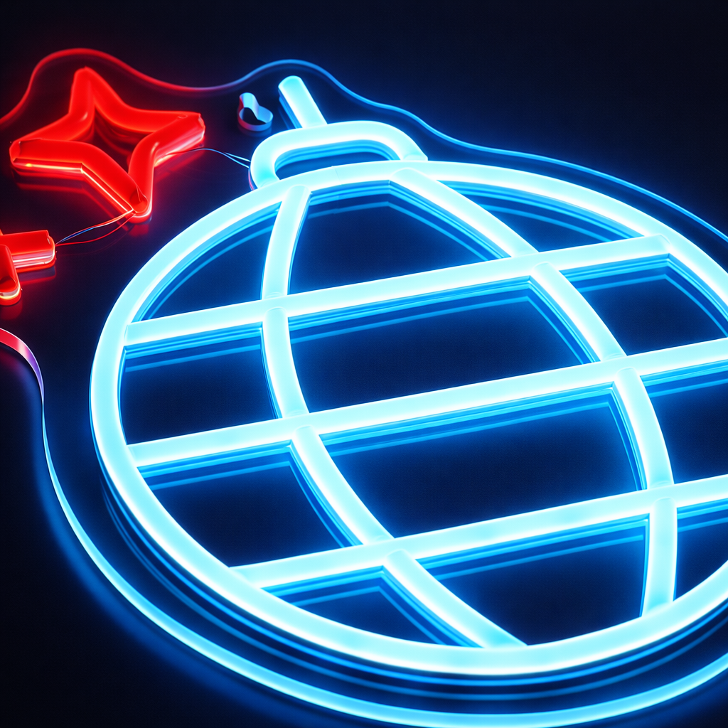 Disco Ball Neon Væglampe