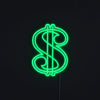Dollar Sign Neon Væglampe