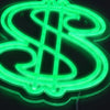 Dollar Sign Neon Væglampe