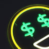 Emoji Dollar Neon Væglampe