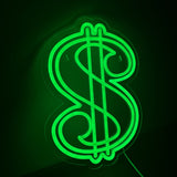 Dollar Sign Neon Væglampe-Lightish-OutletLamper.dk