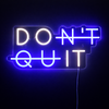 Don't Quit Neon Væglampe Blå