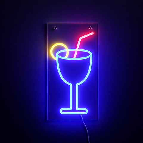 Lightish Drink Neon Vägglampa