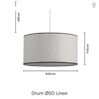 Drum Pendel Ø50 Linen