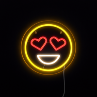 Emoji Love Neon Væglampe