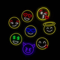 Emoji Dollar Neon Væglampe-Lightish-OutletLamper.dk