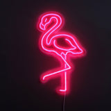 Lightish Flamingo Neon Vägglampa