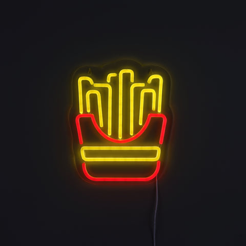 French Fries Neon Væglampe